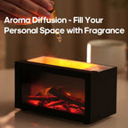 Mini Flame Aroma Diffuser 140ml with Colorful Lights