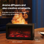 Mini Flame Aroma Diffuser 140ml with Colorful Lights